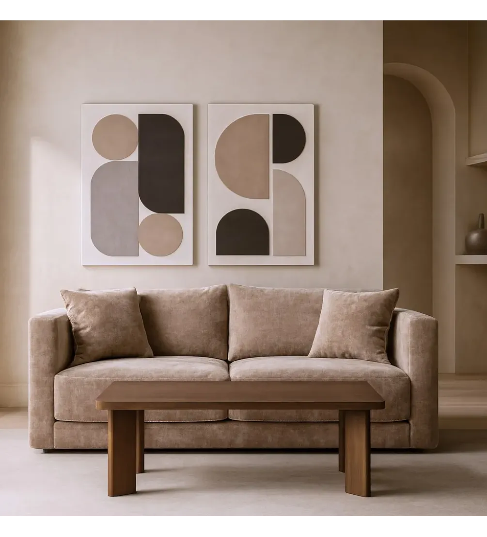 Sofa dwuosobowa MEFO 165 cm terakota