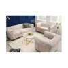 Sofa dwuosobowa ROCHESTER Chesterfield 150 cm beżowa