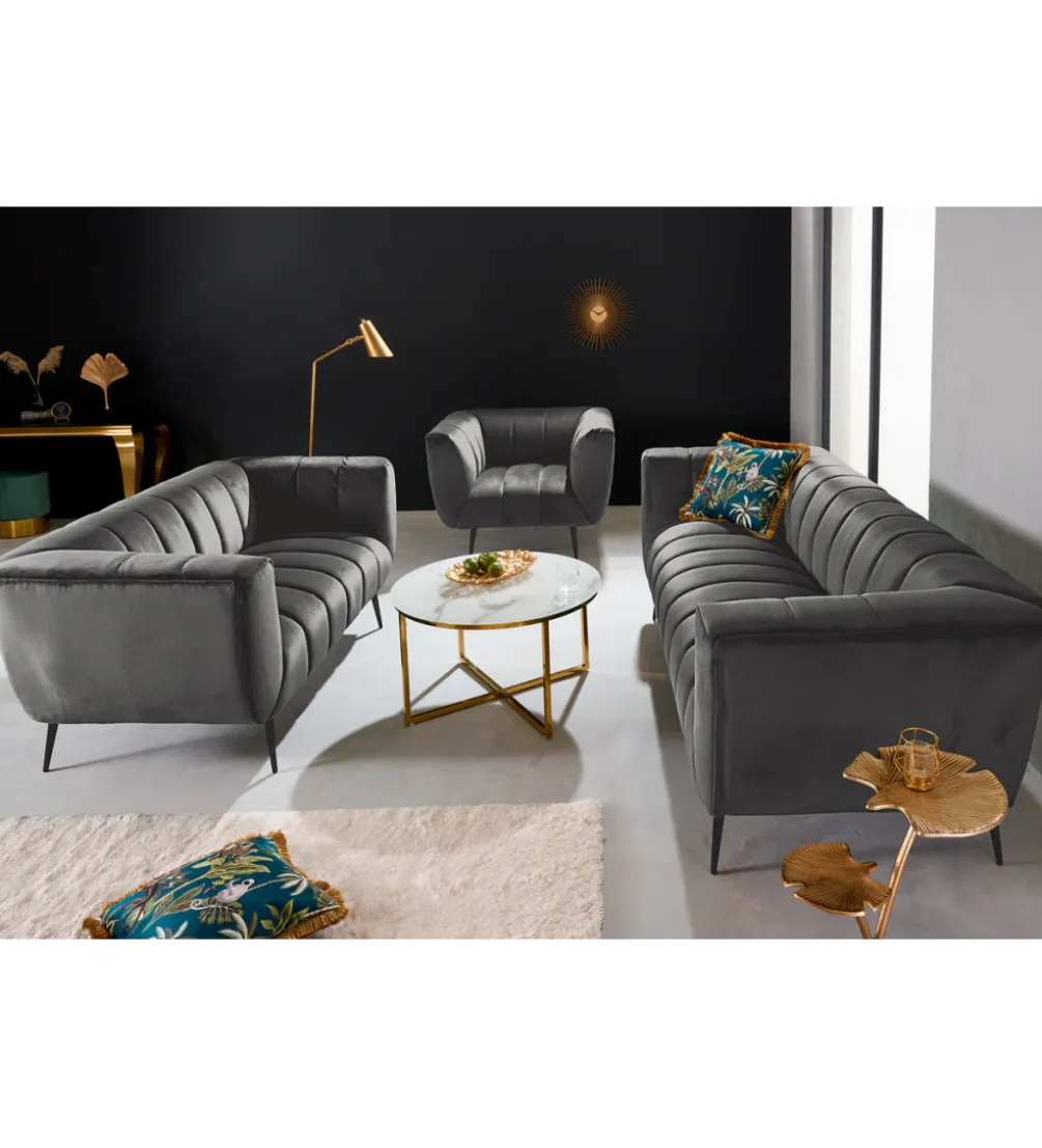 Sofa dwuosobowa Scarlett 165 cm szara