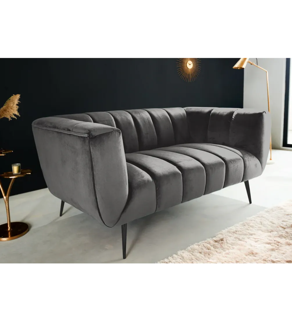 Sofa dwuosobowa Scarlett 165 cm szara
