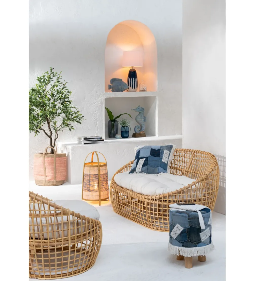 Sofa ELISE 137 cm rattan