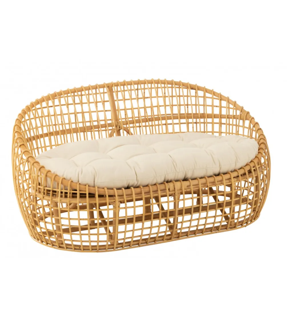 Sofa ELISE 137 cm rattan