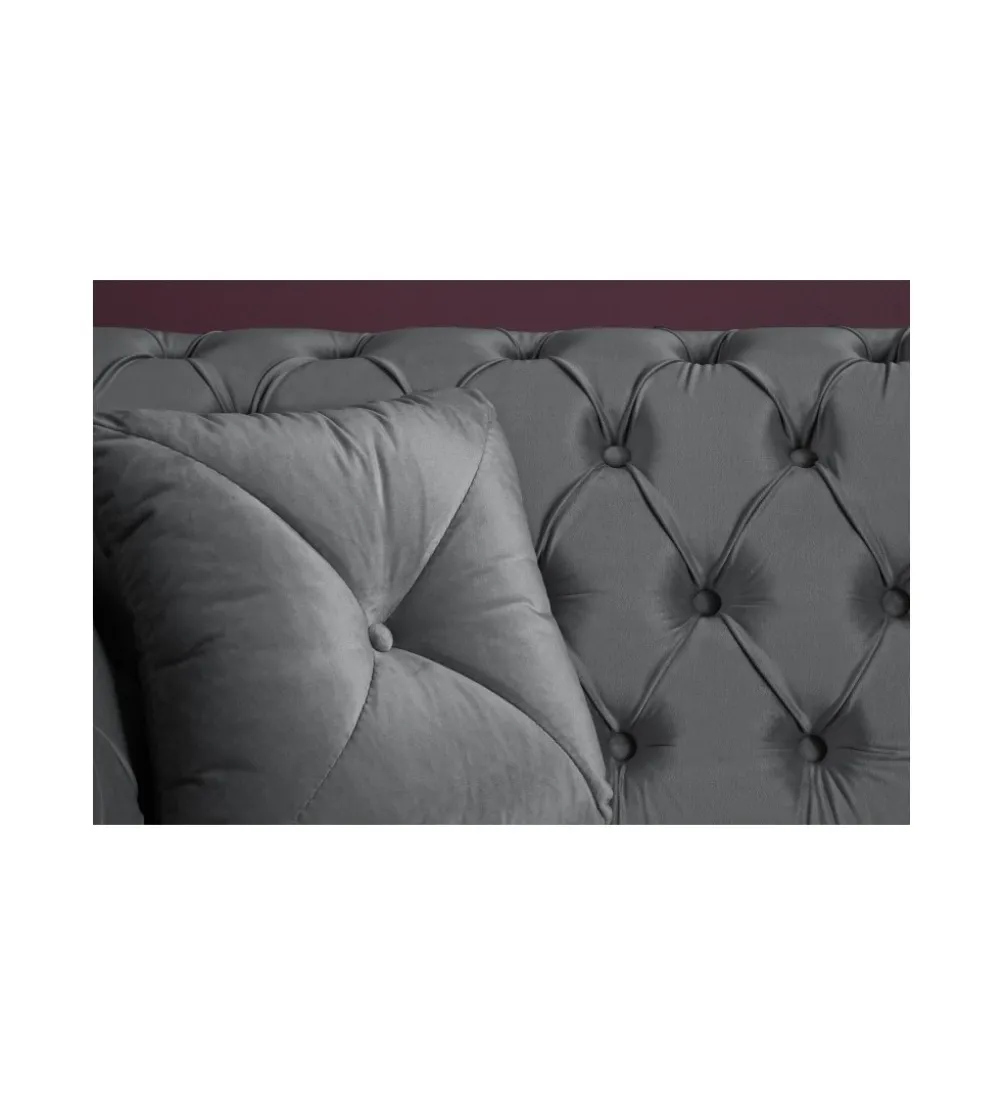 Sofa Euphoria 225 cm srebrno szara