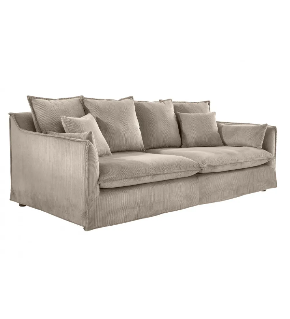 Sofa HEAVEN 200 cm cord greige