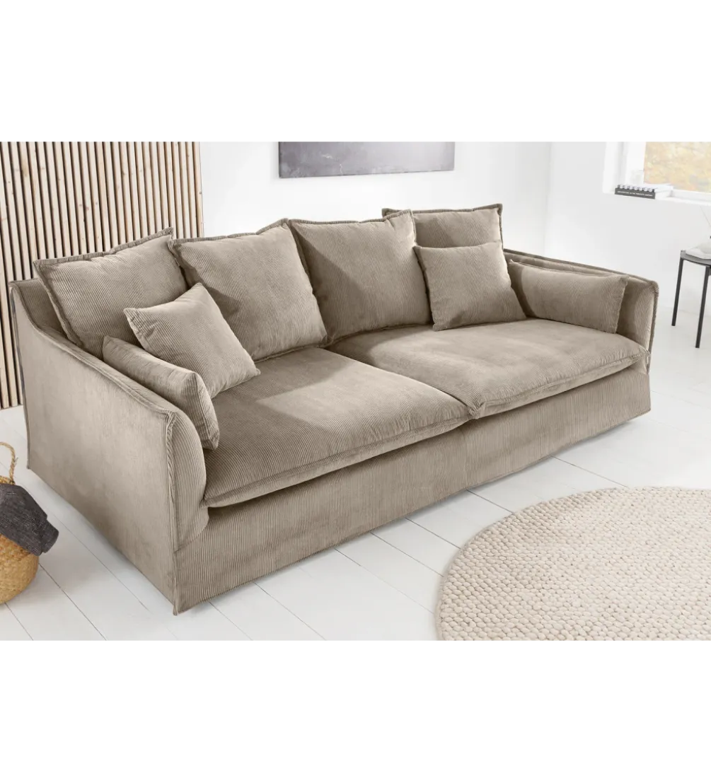 Sofa HEAVEN 200 cm cord greige