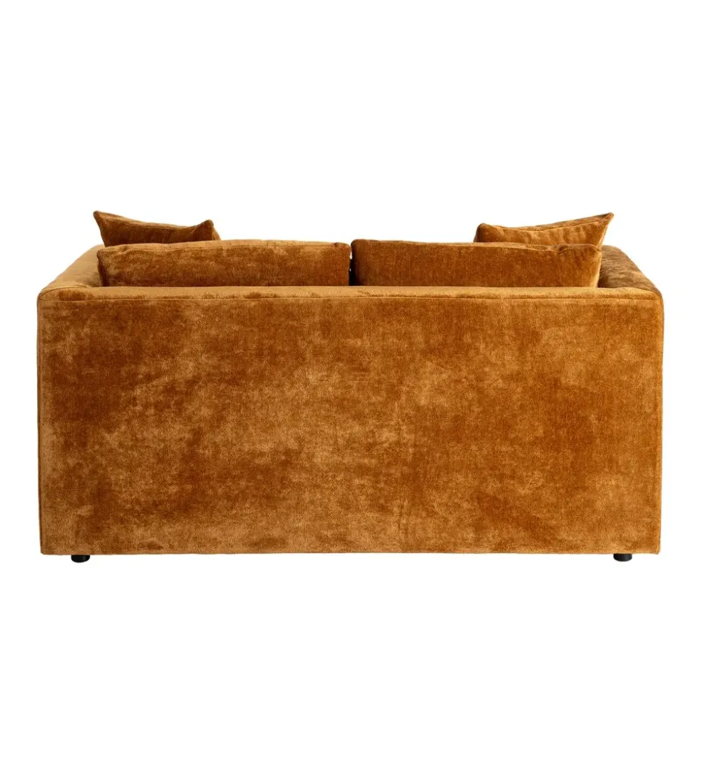 Sofa MODERN BAROCK 240 cm aksamitna musztardowo-żółta