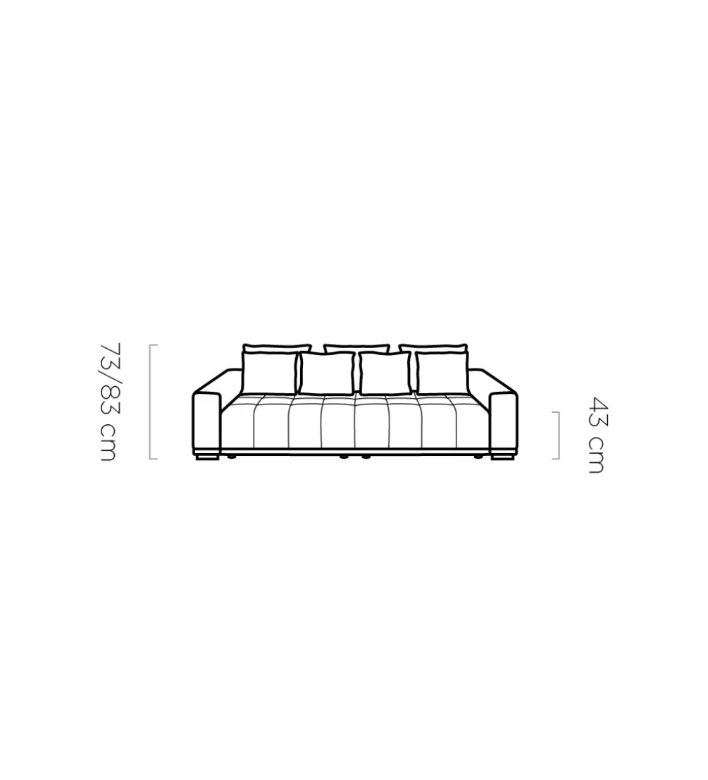 Sofa MOTTA BIGSOFA 278 cm z funkcją spania