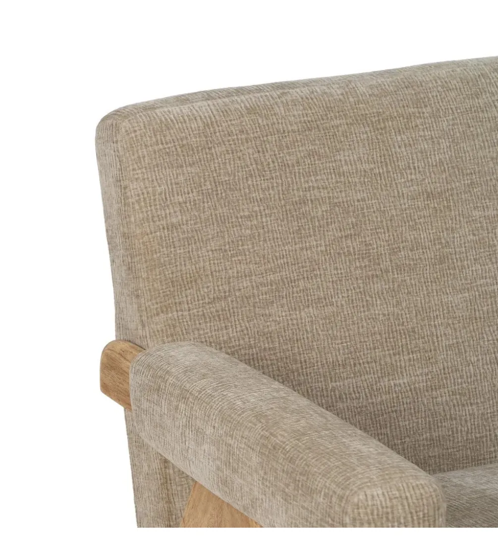 Sofa NAMGAN 134 cm beżowy naturalny