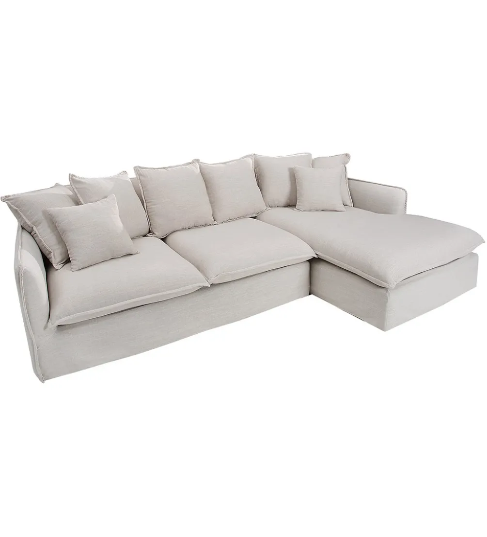 Sofa Narożna HEAVENLY Heaven 255 Cm naturalny len