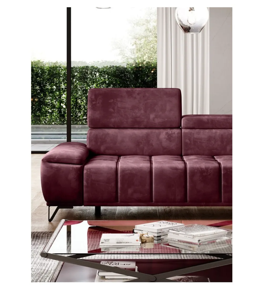 Sofa PALLADIO 194 cm Z Regulowanymi Zagłówkami