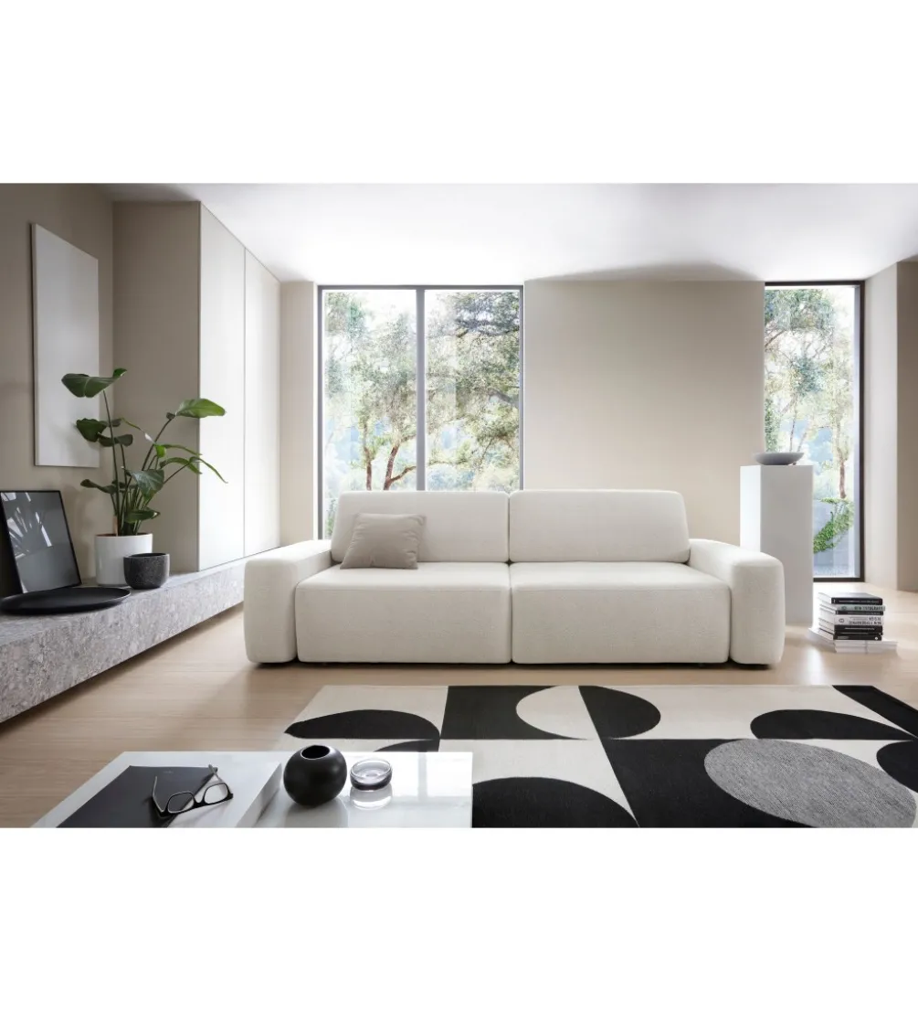 Sofa PULIA 238 cm z funkcją spania z pojemnikiem na pościel