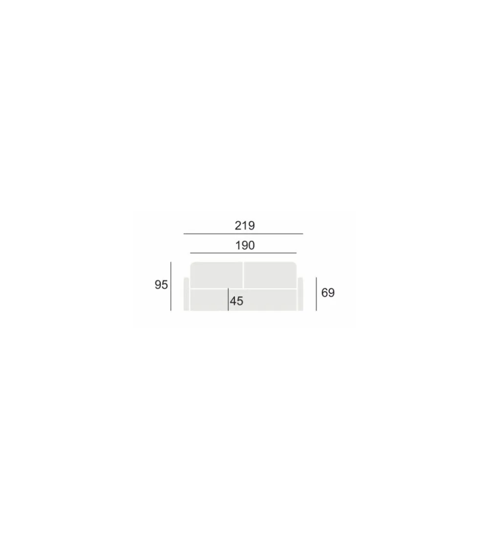 Sofa RAVELLO 219 cm z funkcją spania