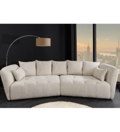 Sofa ROYAL 295 cm XL bouclé szampański beż