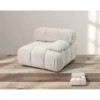 Sofa ROYAL 295 cm XL ze zdejmowanym pokryciem bouclé szare