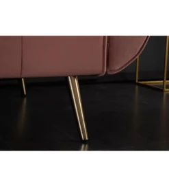Sofa rozkładana BELLA 215 cm różany aksamit Puella