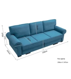 Sofa rozkładana DENVO 256 cm z funkcją spania