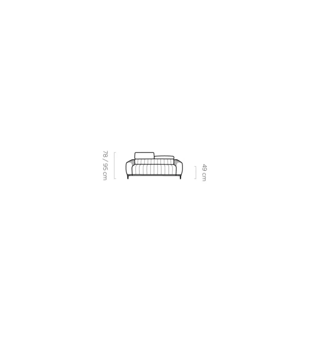 Sofa rozkładana GEMINI Gandi C 227 Cm Z Funkcją Spania