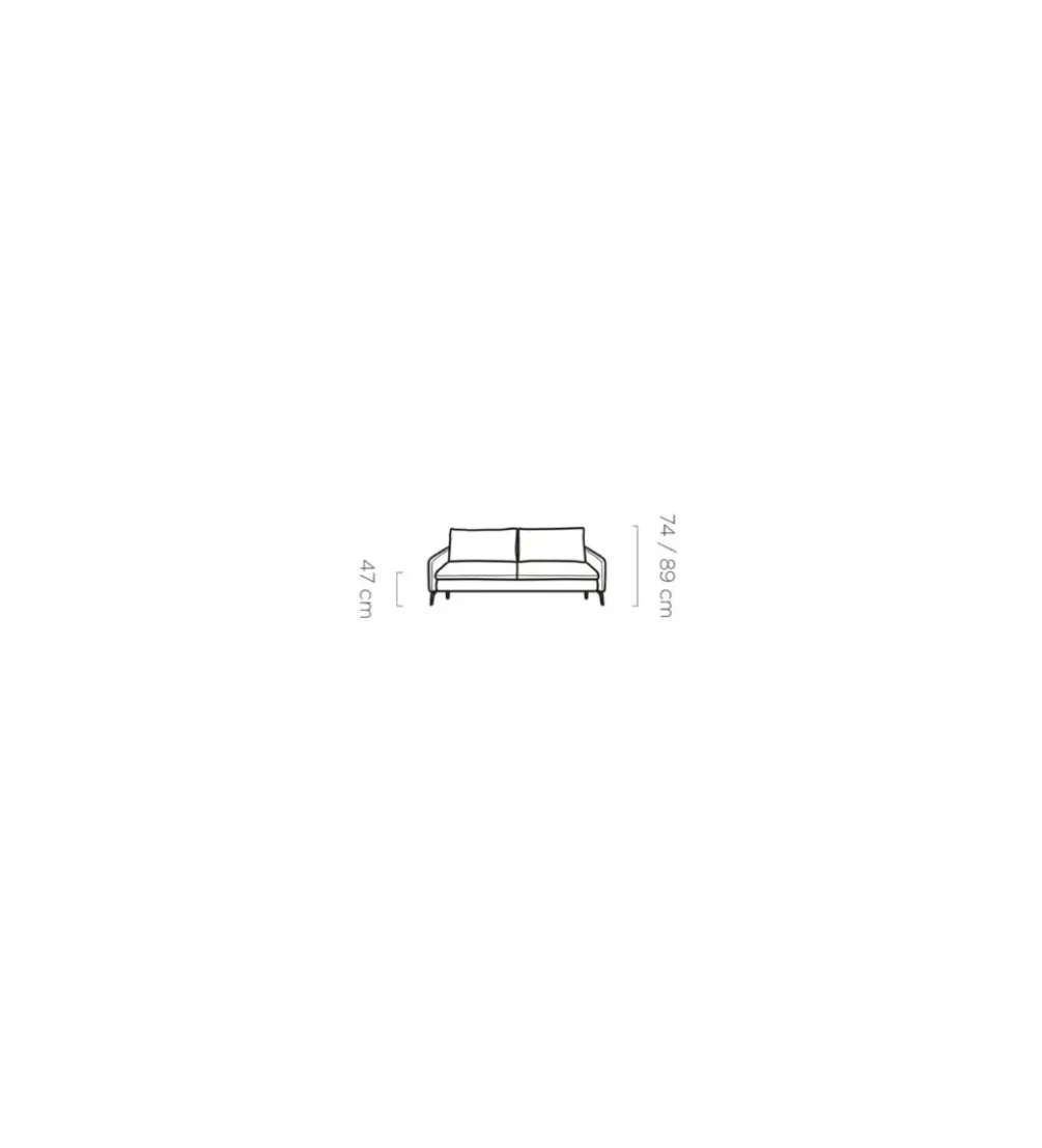 Sofa rozkładana GLOSSY 223 cm z funkcją spania