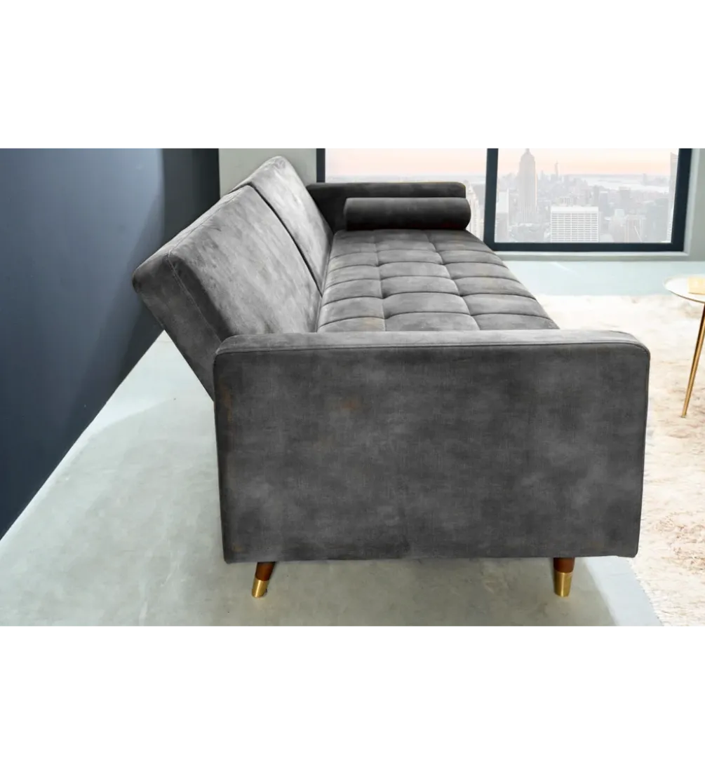 Sofa rozkładana MANILLA 196 cm ciemnoszara