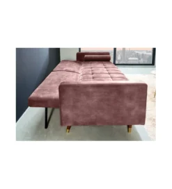 Sofa rozkładana MANILLA 196 cm różowa