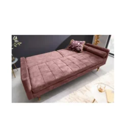 Sofa rozkładana MANILLA 196 cm różowa