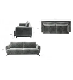 Sofa rozkładana MEGIS 250 cm z funkcją spania