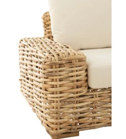 Sofa trzyosobowa BOHIM 215 cm rattan