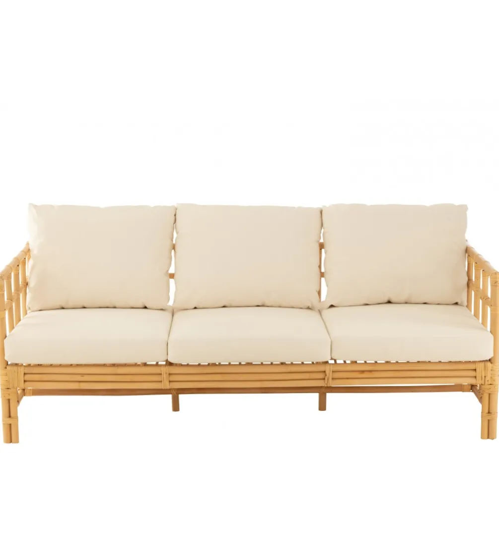Sofa trzyosobowa ELISE 187 cm rattan