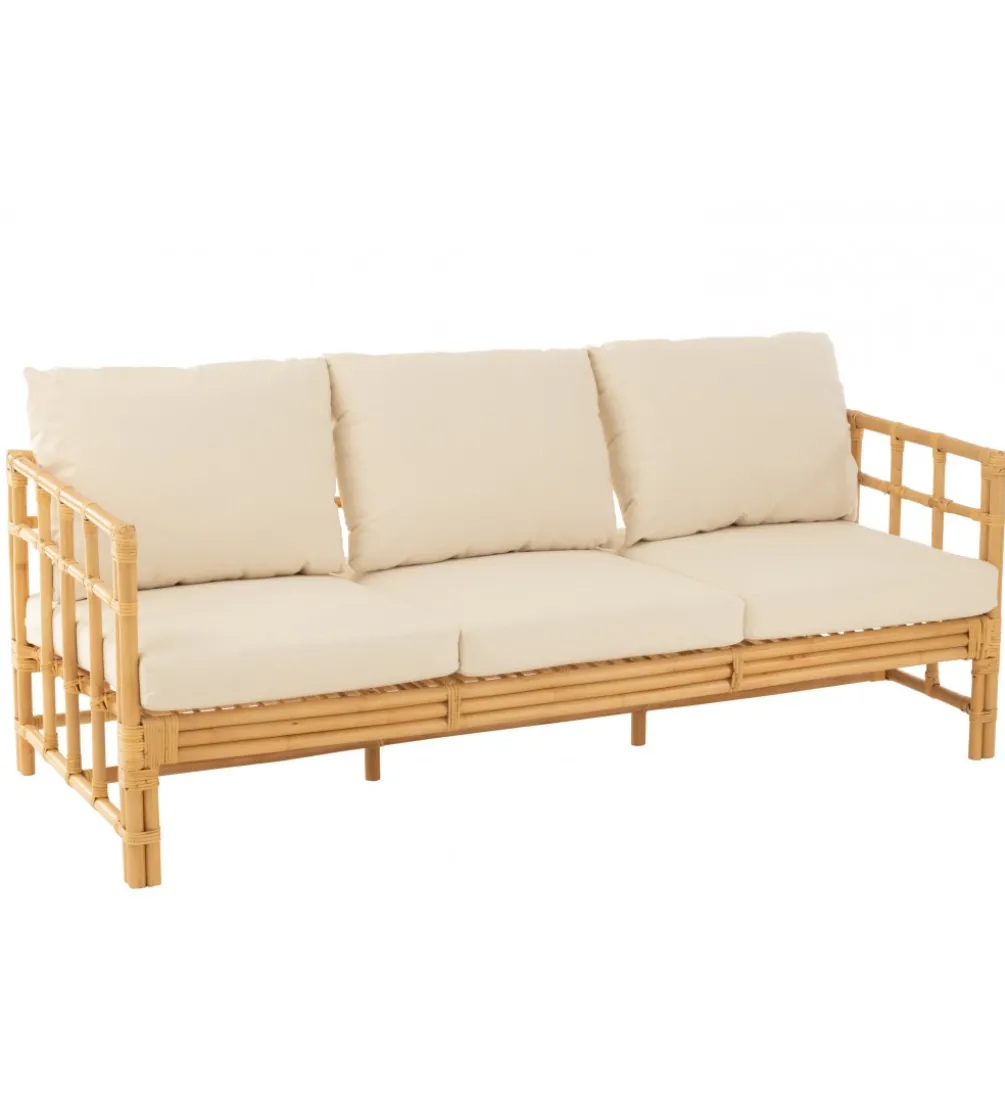 Sofa trzyosobowa ELISE 187 cm rattan