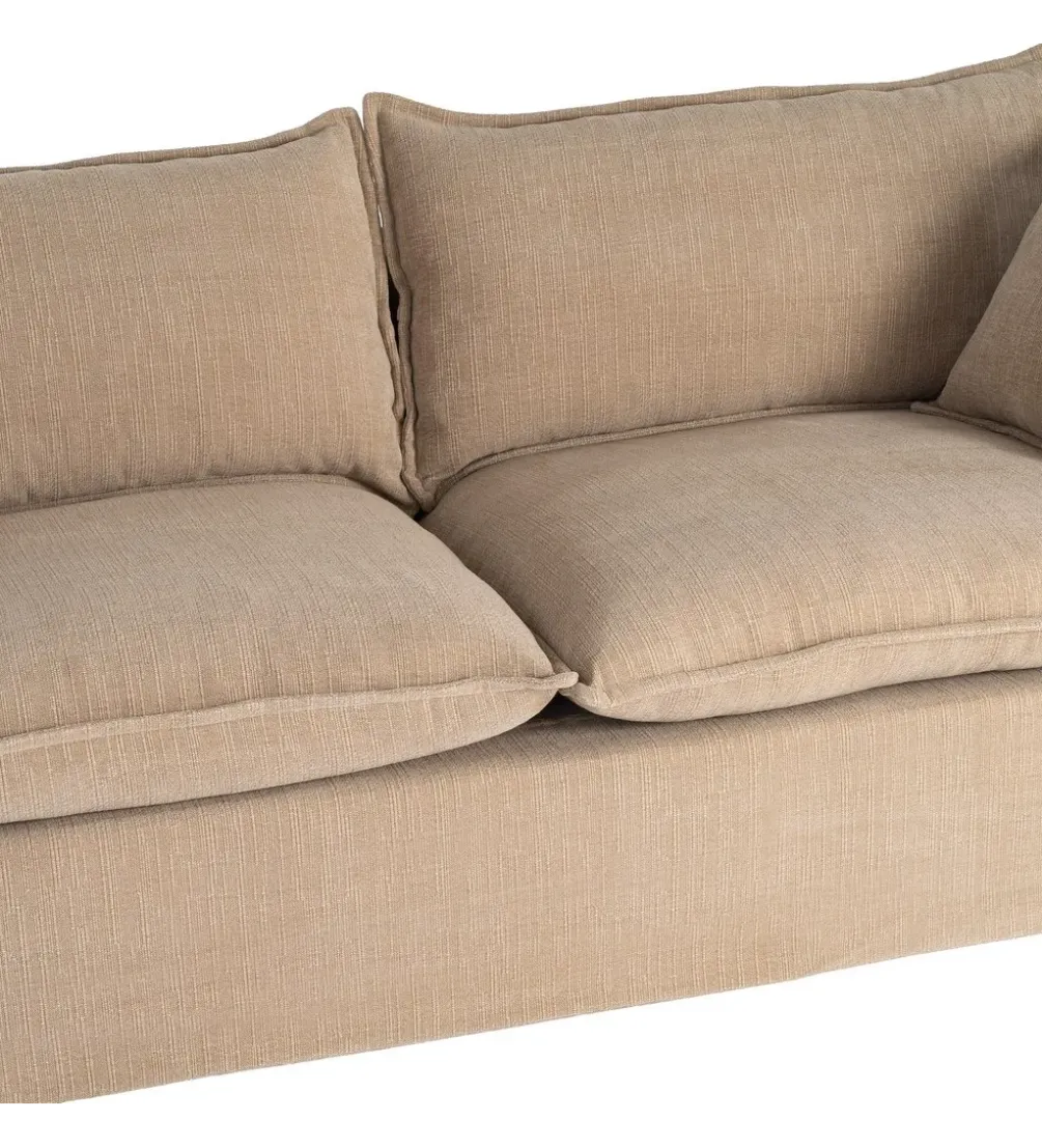 Sofa ZAPLASO 221 cm beżowa