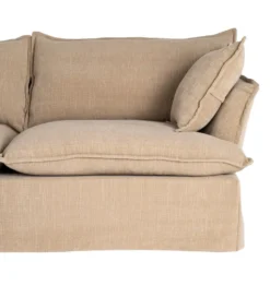 Sofa ZAPLASO 221 cm beżowa