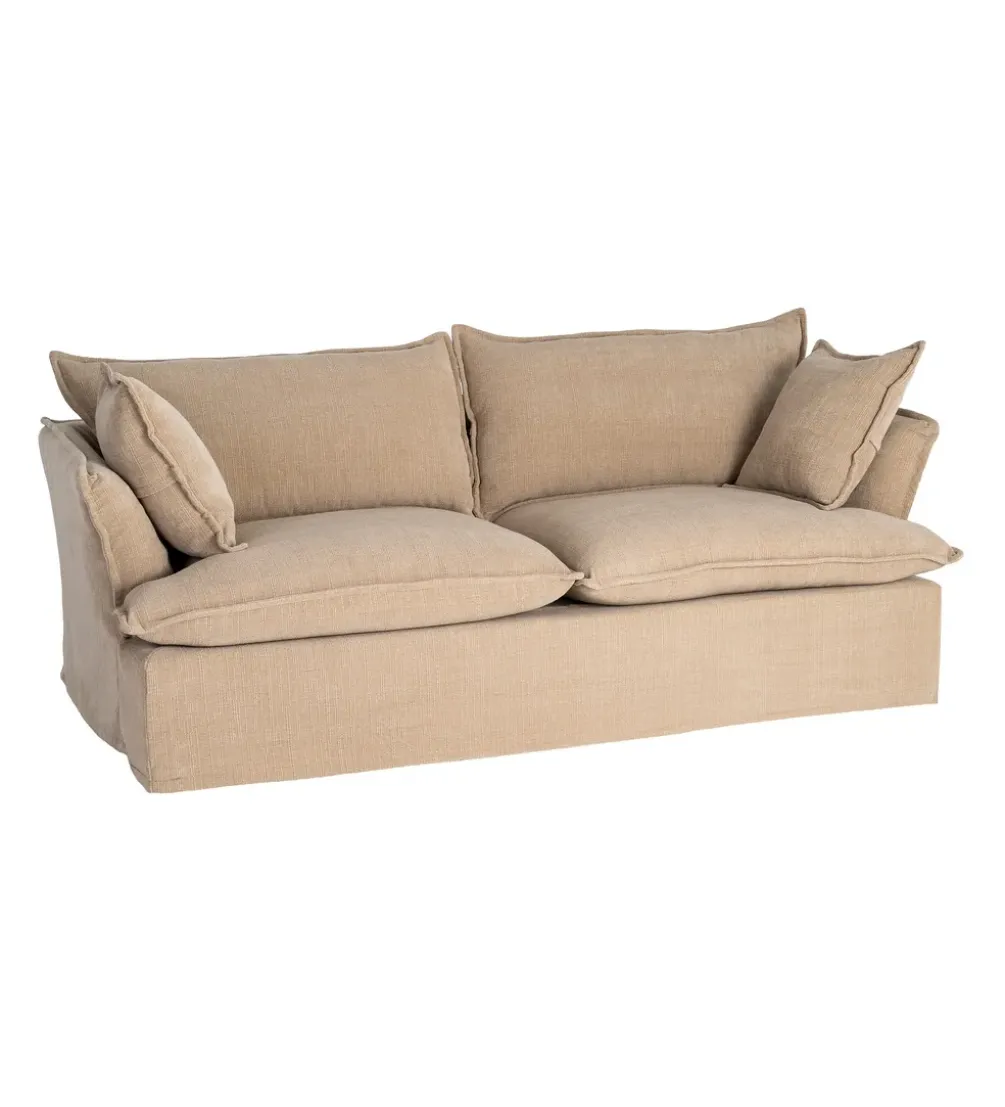 Sofa ZAPLASO 221 cm beżowa