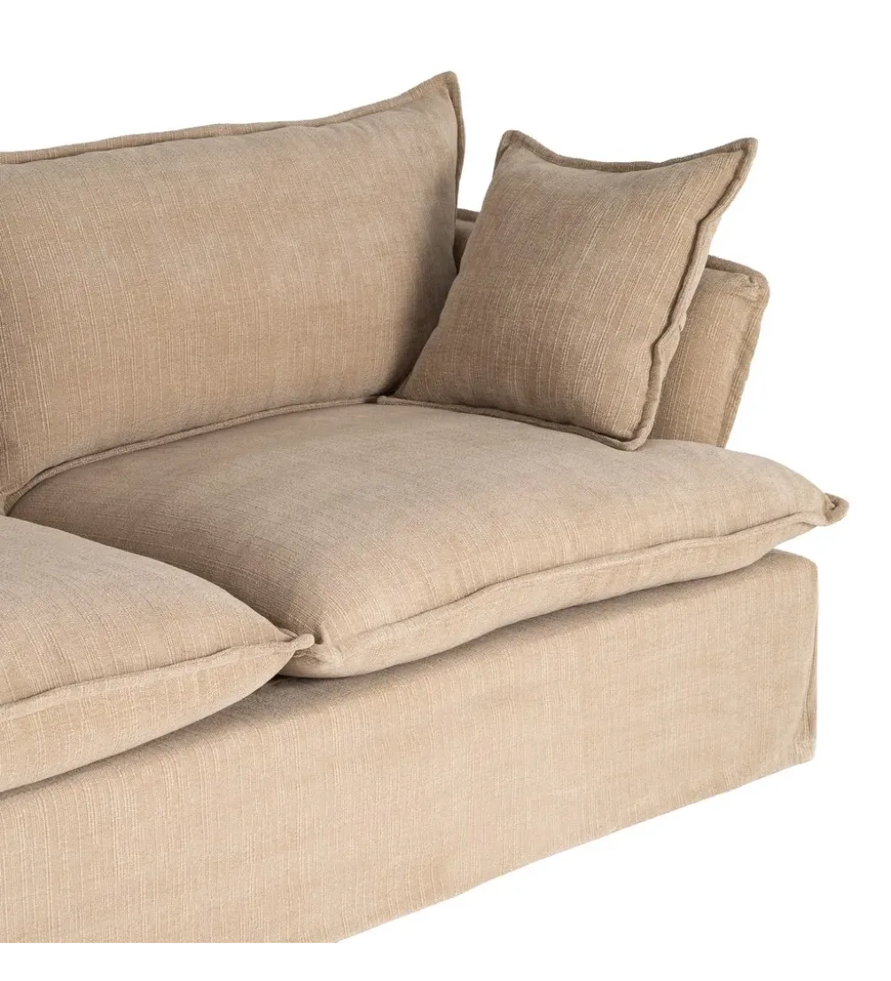 Sofa ZAPLASO 221 cm beżowa