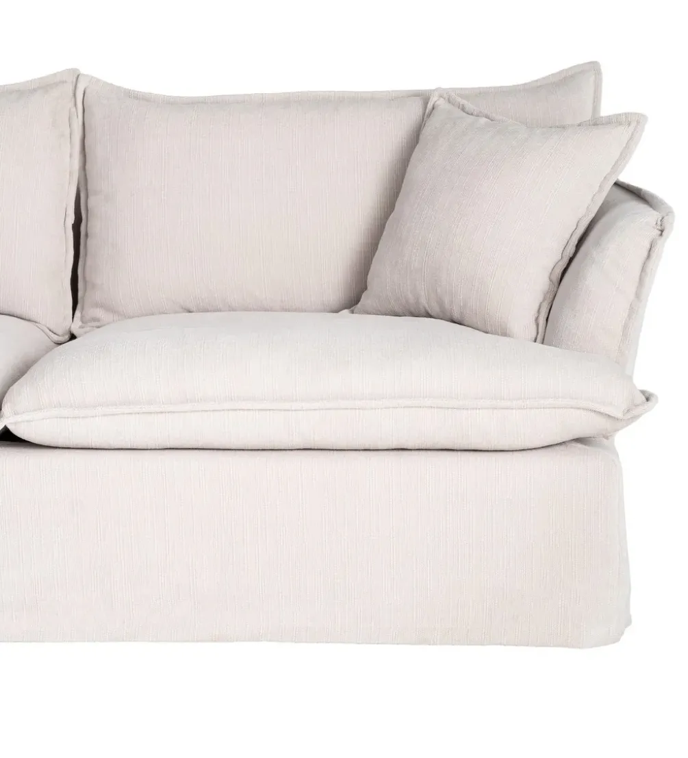 Sofa ZAPLASO 221 cm biała