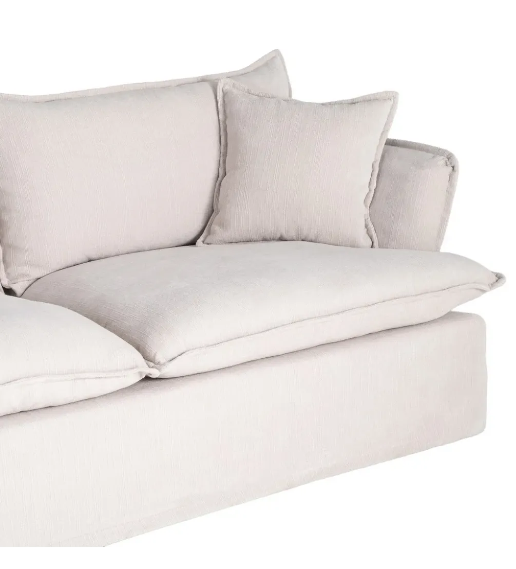 Sofa ZAPLASO 221 cm biała