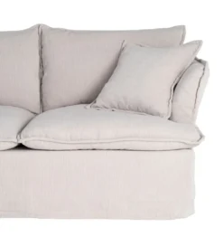 Sofa ZAPLASO 181 cm kremowa