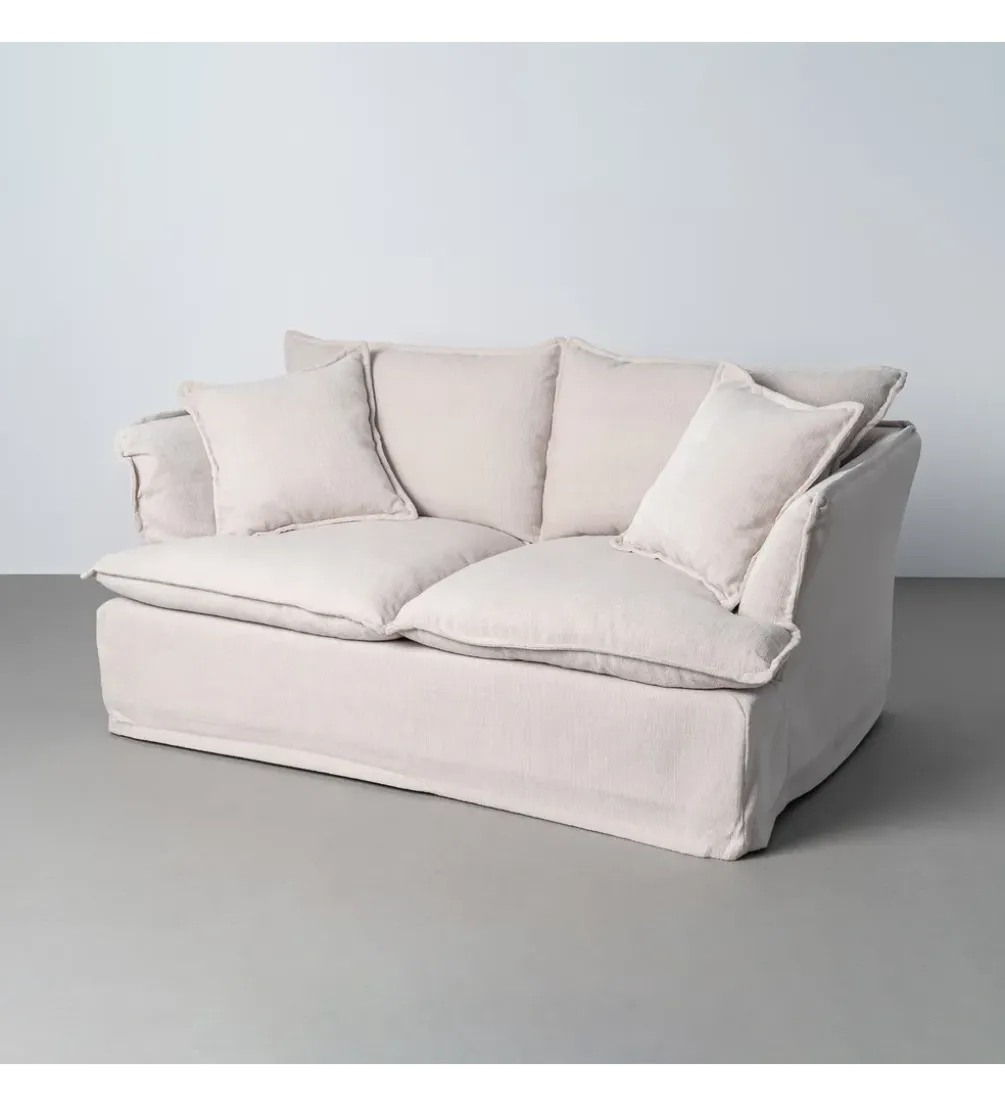Sofa ZAPLASO 181 cm kremowa