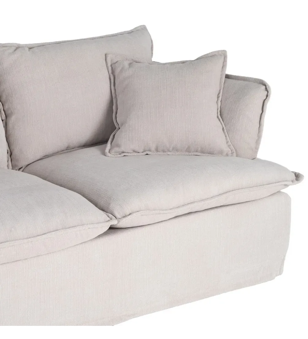 Sofa ZAPLASO 181 cm kremowa