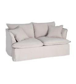 Sofa ZAPLASO 181 cm kremowa