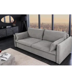 Sofa z funkcją spania APARTMENT 215 cm szara