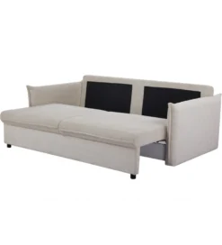 Sofa z funkcją spania APARTMENT 215 cm cord beżowy