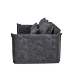Sofa z funkcją spania APARTMENT 215 cm welur szara