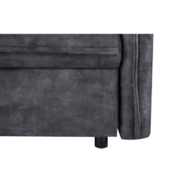 Sofa z funkcją spania APARTMENT 215 cm welur szara