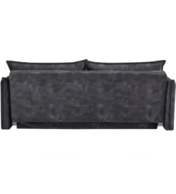 Sofa z funkcją spania APARTMENT 215 cm welur szara