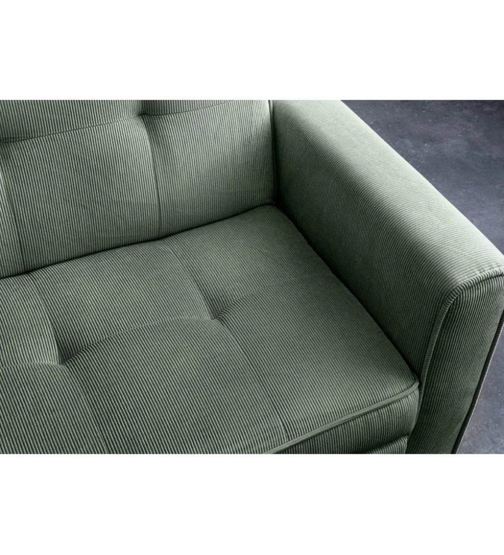 Sofa z funkcją spania SMART 180 cm cord zielony