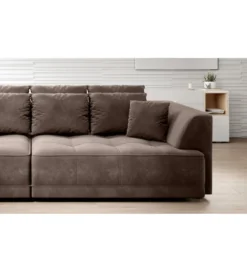 Sofa z funkcją spannia Big SofaTiga 302 cm z elektrycznie wysuwanym siedziskiem