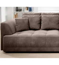 Sofa z funkcją spannia Big SofaTiga 302 cm z elektrycznie wysuwanym siedziskiem