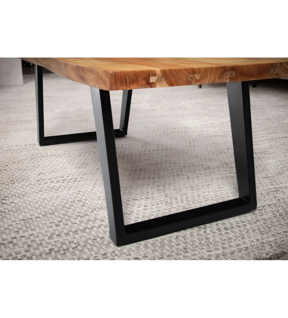 Solik kawowy FRIGI 120 cm drewno akacja