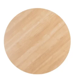 Stół AGARA 100 cm biały naturalny blat