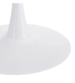 Stół AGARA 100 cm biały naturalny blat